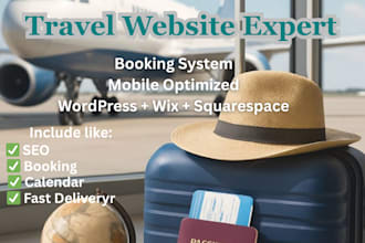 build a travel agency website, tour, hotel booking or tourism website