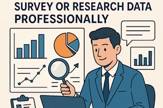 analyze, visualize, and interpret your survey or research data professionally