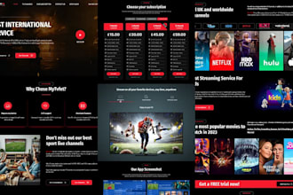 create a responsive iptv website for your iptv reseller or iptv rebrand