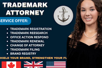 us, canada licensed trademark registration attorney, office action, sou, noa