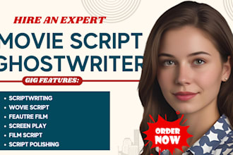 be your expert writer for movie scripts, screenplays, TV series, screenwriting