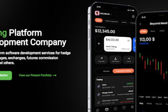 build stock trading website, forex trading app, broker website, CRM webtrader