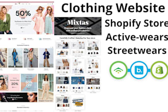 build clothing shopify store fashion clothing website streetwears shopify store