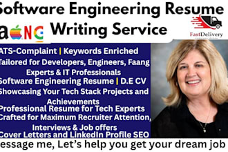 write software engineer cv, engineering resume, ats resume writing, tech resume