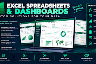 create excel dashboards, data analysis and budget trackers