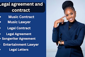 draft entertainment, music, film, and songwriter agreements