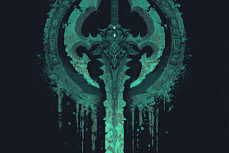 design awesome rpg fantasy or sci fi logo for you