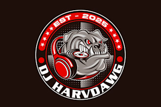 create awesome and gorgeous dog  logo design