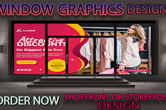 design professional window signage and displays