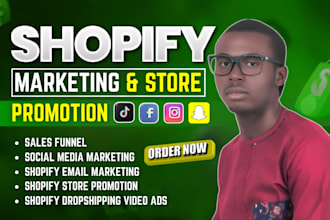 promote shopify store, sales funnel, or shopify marketing to boost shopify sales