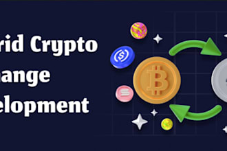 develop crypto exchange website, wallet app, p2p dex exchange platform