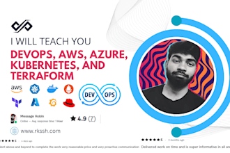 teach you devops, AWS azure, kubernetes, and terraform