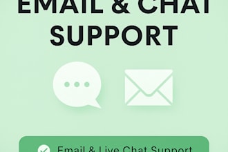 provide professional customer support via chat or email