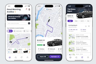 build car rental app, car pooling app, taxi booking app, and car tracking app