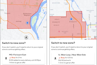 set up a real time order notification and hot zone ping bot for doordash