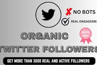 do organic twitter followers promotion and marketing