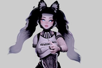 vrchat avatar vrc character anime avatar vroid model furry nsfw avatar pc quest