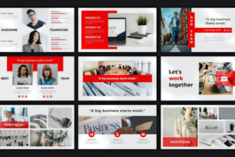 do powerpoint template design, presentation design, and pitch deck