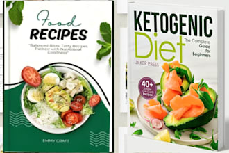 do cookbook cover design for amazon kindle, amazon KDP book publishing