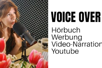 record a high end german female voice over for you