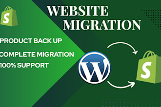 shopify migration migrate wordpress wix squarespace etsy to shopify website