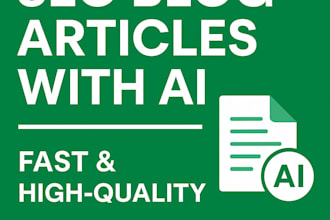 write SEO optimized blog articles using ai
