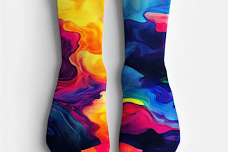 draw a unique socks design