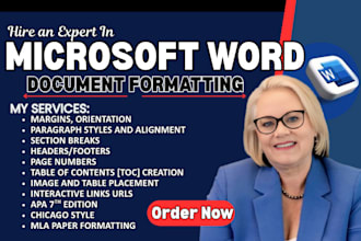 do microsoft word document formatting, pdf formatting, book layout, typing