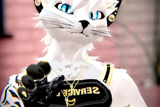 make vrc character vrchat avatar furry avatar 3d model anime vtuber nsfw vr chat