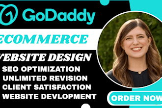 design godaddy website ecommerce website and do website development