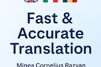 translate in romanian, english and italian