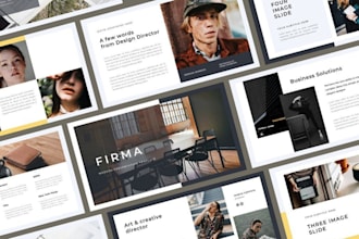 create powerpoint presentation, pitch deck design and canva presentation