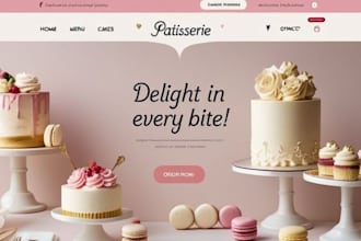 design pastry cookies brownies muffins donuts croissants shopify store website