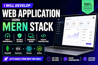 build saas or business web app using mern stack