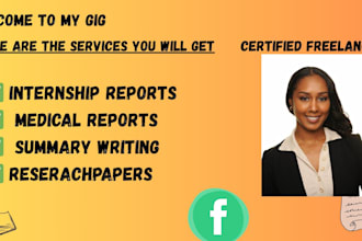 handle medical internship reports and medical research topics for interns