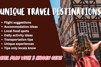 plan your authentic trip with 3 hidden gems