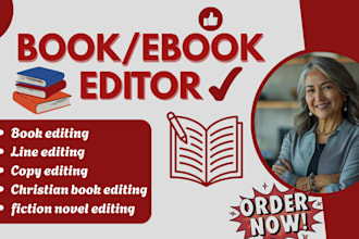 line edit fiction novel story ebook, copy edit memoir, christian devotional book