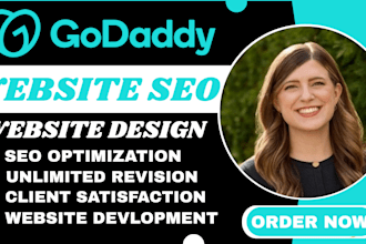 design godaddy website and SEO optimize your godaddy website