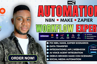 build make com zapier automation n8n workflow automation expert and n8n ai agent