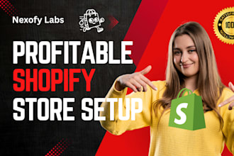 setup profitable shopify website or shopify store design