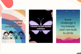 design printable motivational and affirmation cards for you