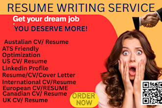 write your CV, resume, cover letter and optimize linkedin profile