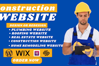 design construction website, engineering website, home improvement website