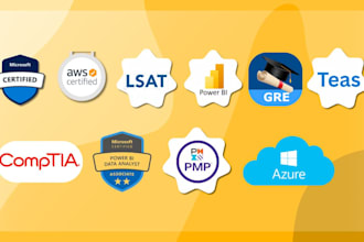 do microsoft comptia AWS pmp pl 300 power bi certifications lsat teas gre azure