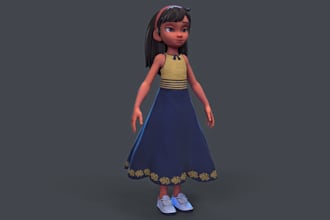 realistic or cartoon human 3d model,3d characters for film,aaa game,VR,animation