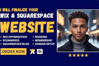 finalize your wix website squarespace website edit revamp update wix site clone