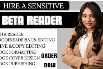 be that fresh palr  of eyes and beta read your manuscript