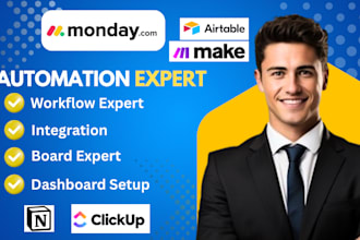 monday com automation monday crm monday workflow expert virtual assistant make