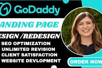 build godaddy website design godaddy website and landing page