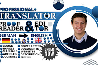 rewrite,proofread,edit,analyse,translate german text,book,documents to english